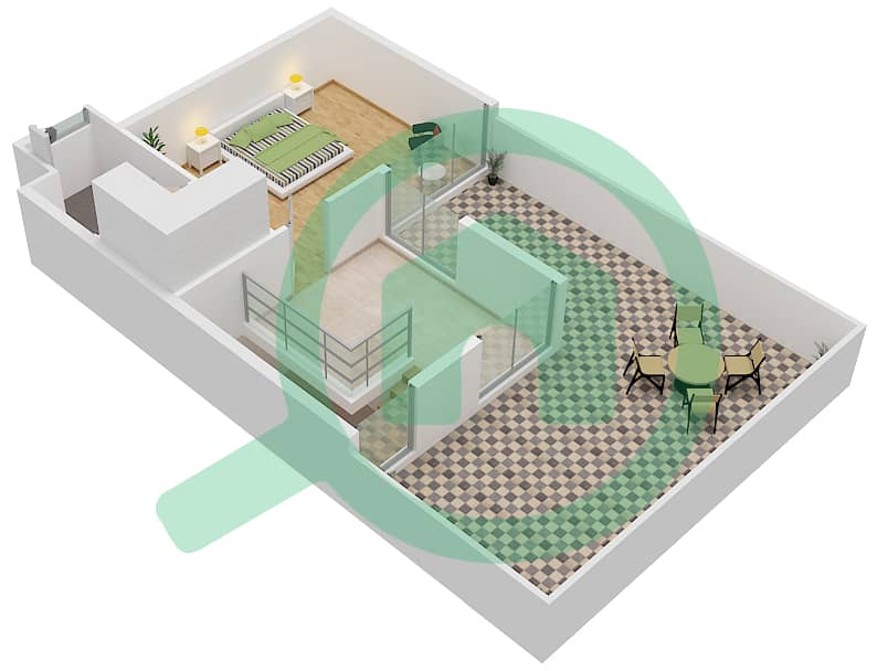 Aura Gardens - 5 Bedroom Villa Type A-SKY SUITE-OPTION 1 Floor plan Sky Suite interactive3D