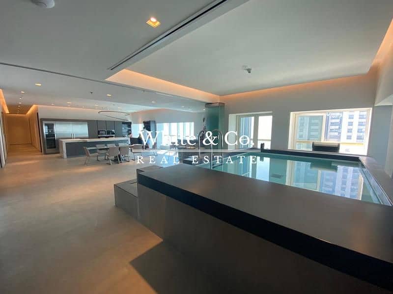 位于迪拜码头，精英公寓 4 卧室的顶楼公寓 15000000 AED - 5030448