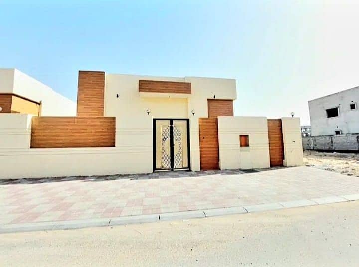 At the price of a villa for sale on Sheikh Mohammed bin Zayed Street directly, freehold, without annual service fees, and a monthly installment of 350