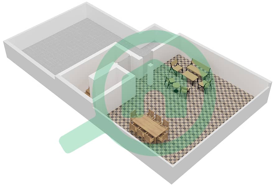 Гольф Гроув - Вилла 4 Cпальни планировка Тип AALTO 01 Roof interactive3D