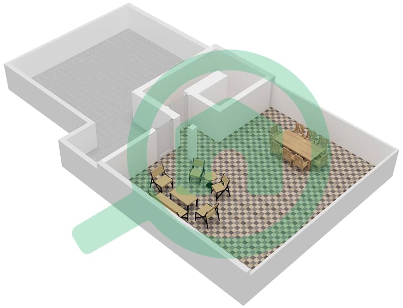 المخططات الطابقية لتصميم النموذج AALTO 02 فیلا 4 غرف نوم - جولف جروف Roof interactive3D