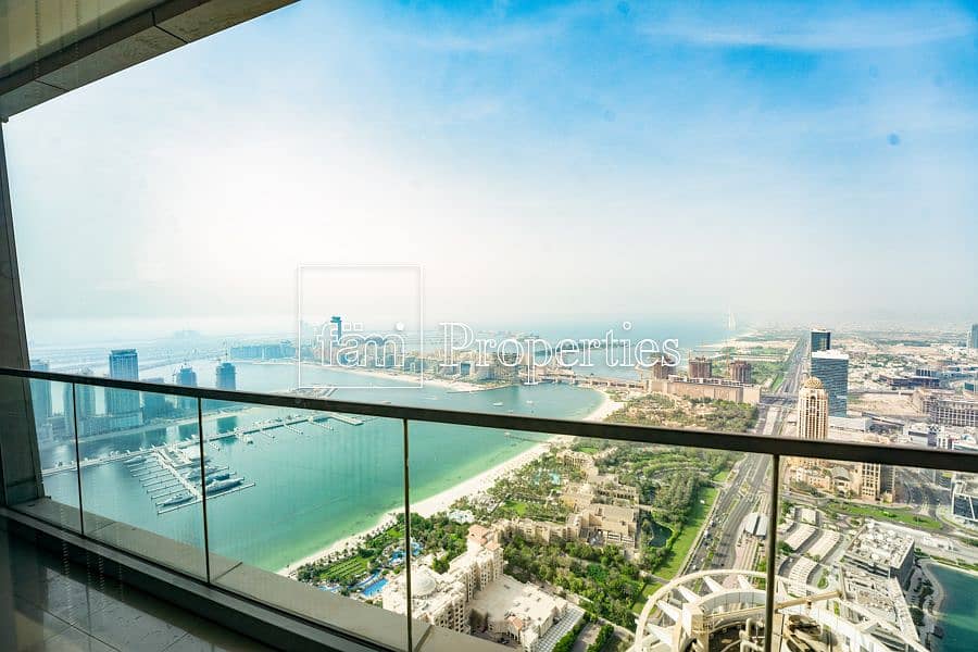 位于迪拜码头，海洋塔楼 5 卧室的顶楼公寓 24499888 AED - 6089633