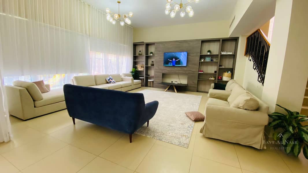 Fully Furnished | 4 BED plus maids | 230K 1 cheque