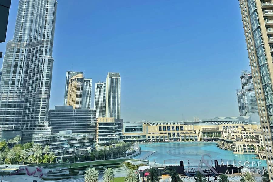 Burj & Fountain Views | New Tower | Rented