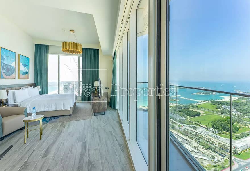 Stunningly Furnished | High Floor | Marina View