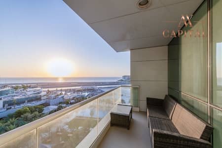 2 Bedroom Apartment for Sale in Jumeirah Beach Residence (JBR), Dubai - Mid Floor | Private Beach Access |  Sea View