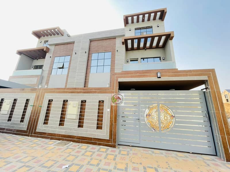 Villa for sale in Al-Yasmeen area with internal parking without down payment, 100% bank financing directly on the main street, suitable for financing