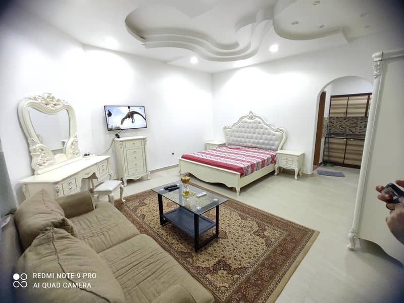New furnished studio, wonderful and clean, in Khalifa City