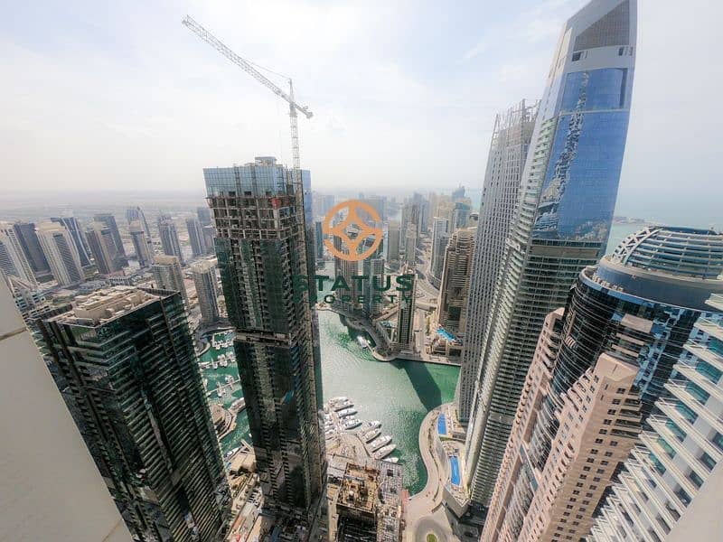 Full Dubai Marina and Sea View | Vacant on Transfer Full Dubai Marina and Sea View | Vacant on Transfer