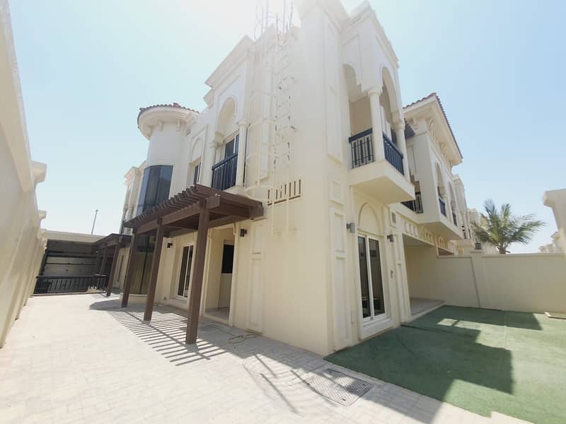 Modern Compound 5bhk with Private Garden with Shared Pool+Gym in umm suqaim 1 rent is 350k