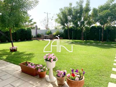 4 Bedroom Townhouse for Sale in Saadiyat Island, Abu Dhabi - Luxury Single Row Corner Townhouse Large Garden