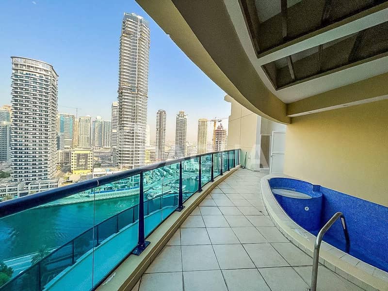位于迪拜码头，德尔马住宅区 3 卧室的顶楼公寓 7900000 AED - 6128157