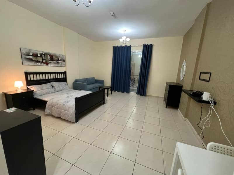 Monthly 2990 AED II Newly Furnished Studio with Balcony II Near Bus Stop.