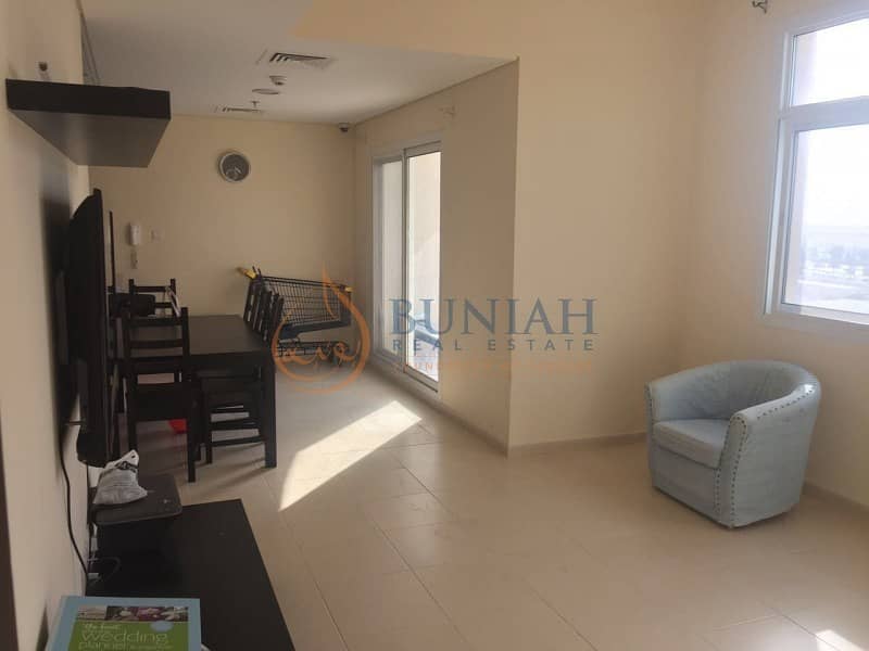 1 bedroom with balcony available for rent at Mazaya 6