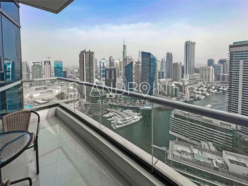 位于迪拜码头，湾区中心，湾区中心西 3 卧室的公寓 165000 AED - 6136140