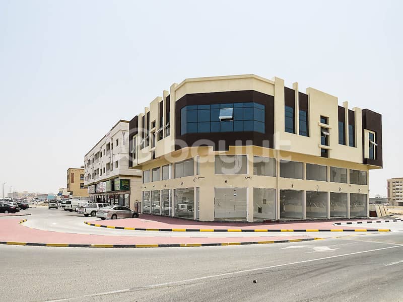 Commercial and administrative building for sale Ajman Al Jurf Industrial 3 Northern sector on a corner consisting of ground + first floor