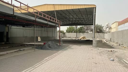 Industrial Land for Rent in Ajman Industrial, Ajman - 15000 SQFT OPENYARD WITH WAREHOUSE 60 KV ELECTRICITY