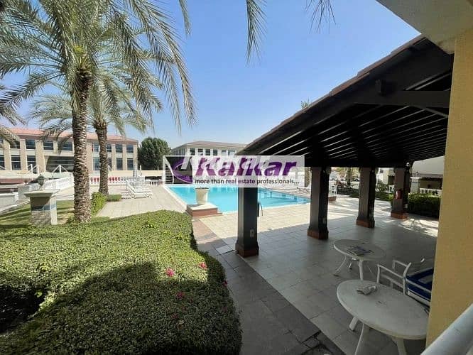 Pool View Large and spacious Vacant Studio @ Lake Apartment, Green Community @ AED. 330 K