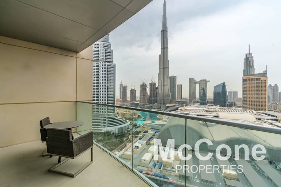 Furnished and Serviced | Full Burj Khalifa Views