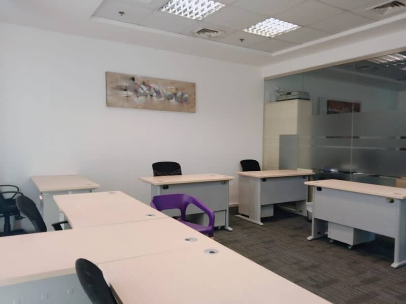 Available furnished office space with plenty of space I Al Mamzar Dubai