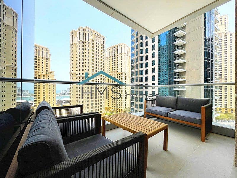 位于迪拜码头，滨海长廊公寓，德尔菲娜大厦 2 卧室的公寓 150000 AED - 6143208