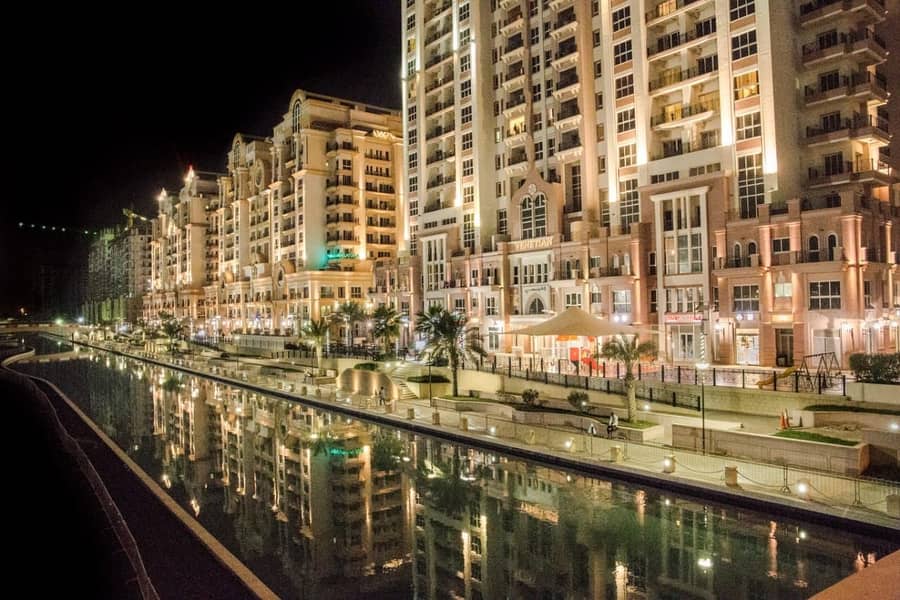 شقة في البرج الاسباني،مساكن القناه المائية غرب،مدينة دبي الرياضية 1 غرفة 647000 درهم - 5999759