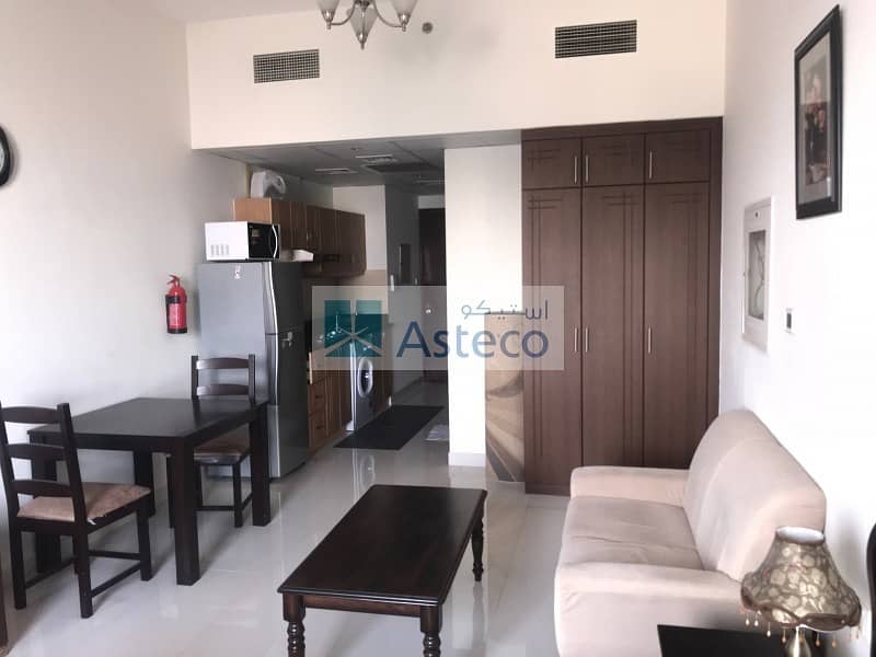 Amazing fully furnished studio for rent in Sports City-35K