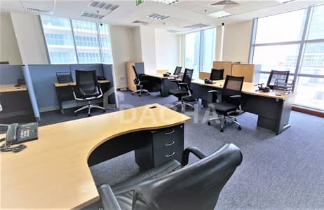 Office for Rent in Business Bay, Dubai - Burj Khalifa view / Fully Fitted / 12 Parkings