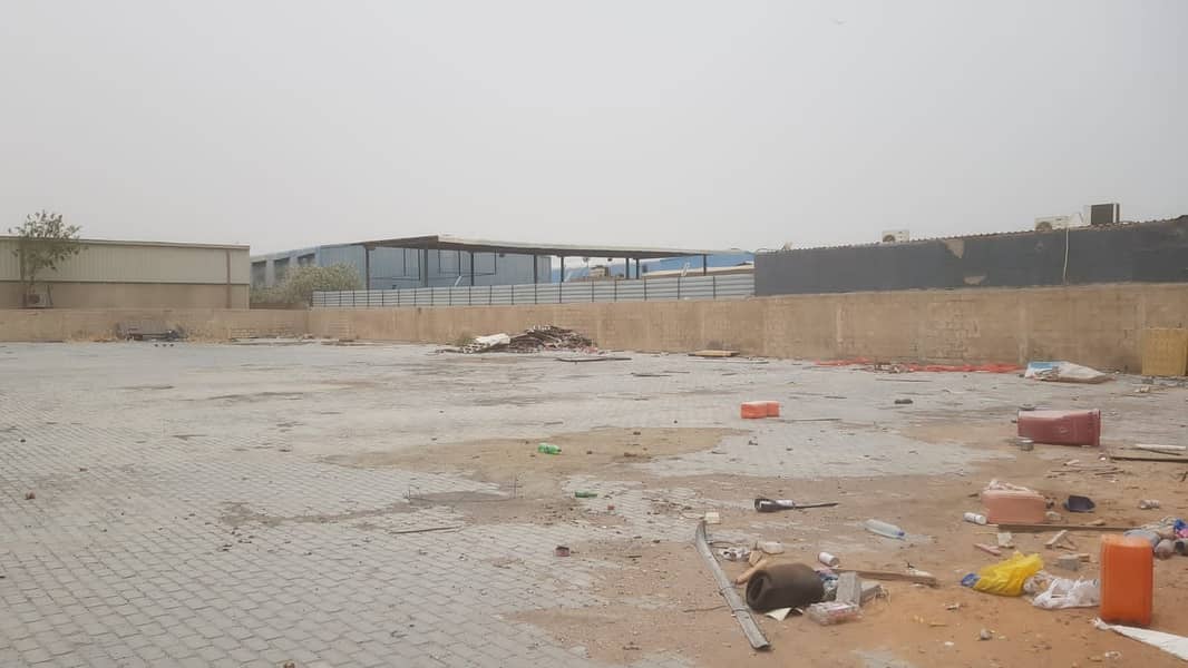 Ras Al Khor 40,000 sq. Ft open yard built in offices in a prime location