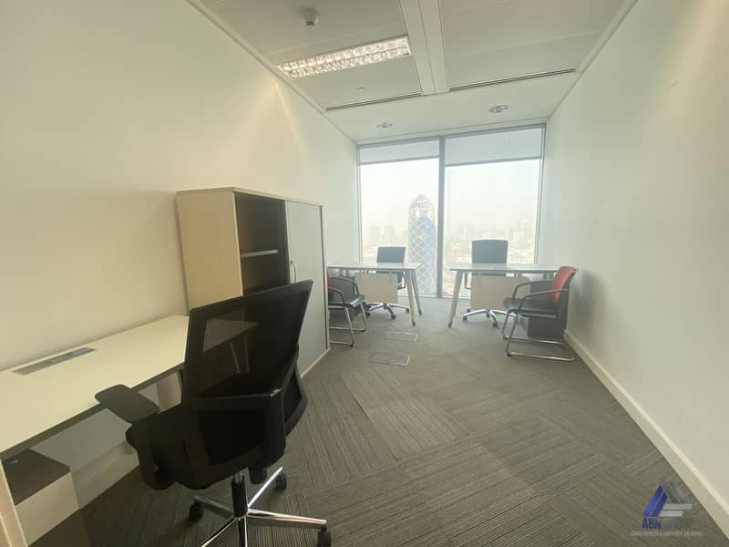 Spacious Furnished Office With Fantastic Sunlight available in Burjuman  Business tower