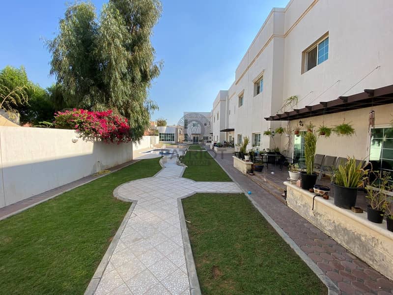 4BR STUDY MAIDS COMPOUND VILLA SHARED POOL GYM IN AL SAFA 2