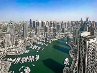 1 Bedroom Flat for Rent in Dubai Marina, Dubai - Full Marina View | Vacant | High Floor