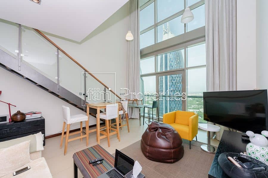 A SPACIOUS,WELL MAINTAINED 1BR DUPLEX IN DIFC