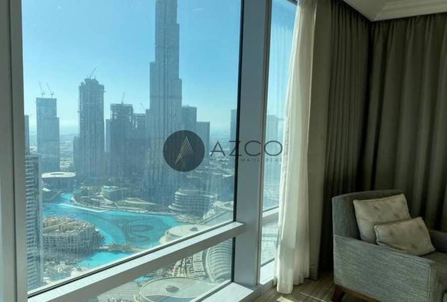 Burj Khalifa View | On High Floor | Two Cheques
