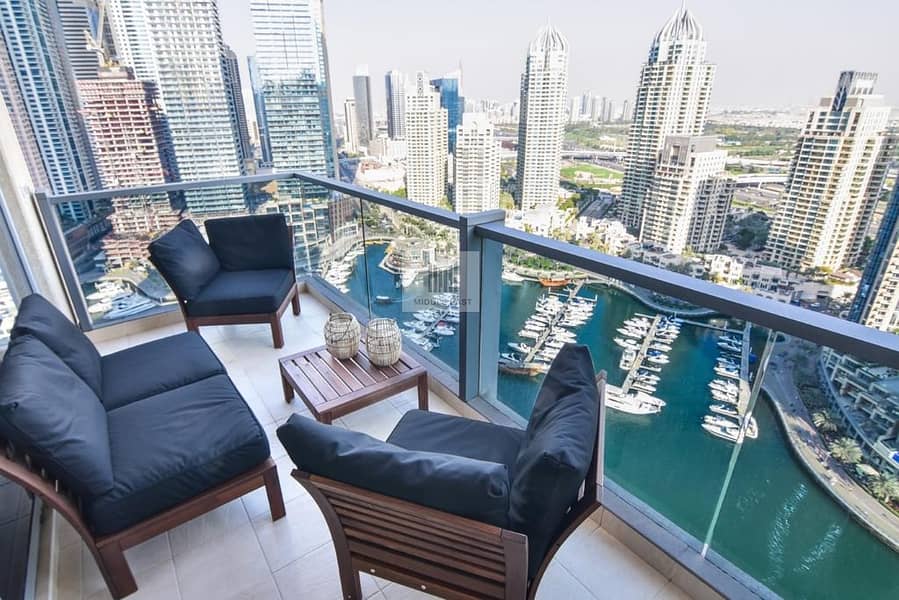 Full Marina View l  Fully Furnished l High Floor