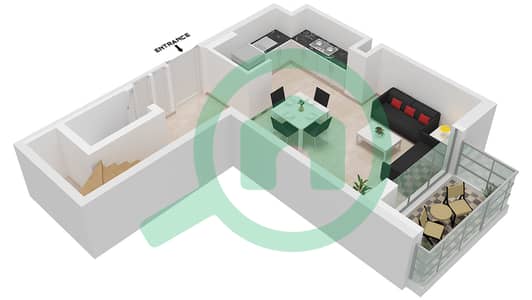 Hayat Boulevard - 2 Bedroom Apartment Type/unit 2J-1 Floor plan