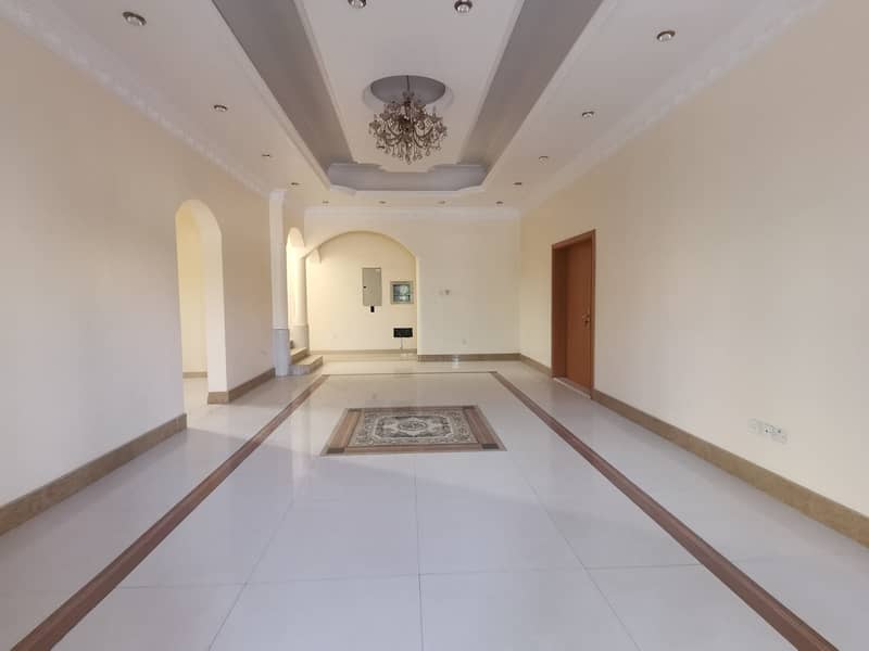 Brand New 6 BedRooms 2 Majlis Maid and Driver room  independent Arabic villa with Lawn and back yard