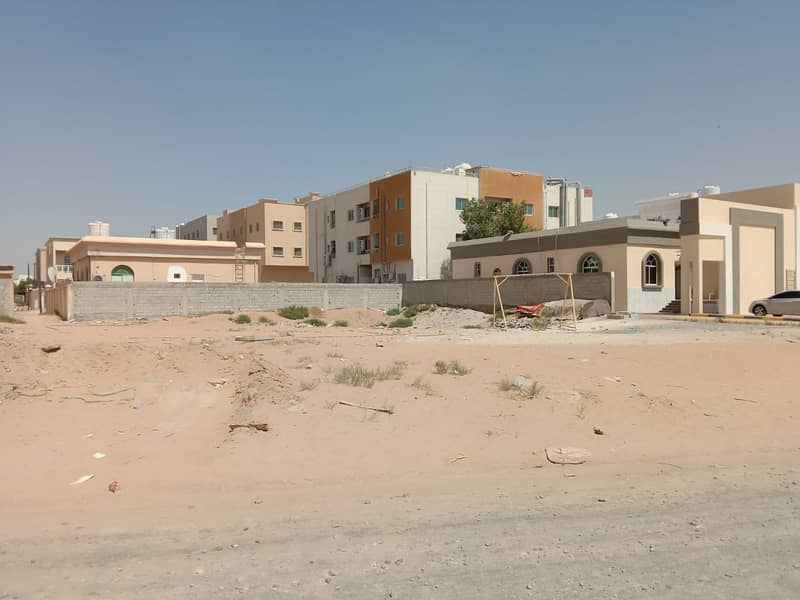 Sale residential land commercial street and railway permit G+2 opposite Ajman Academy