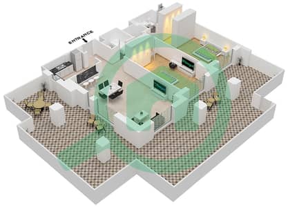 Asayel - 2 Bedroom Apartment Type A2 (ASAYEL 1) Floor plan