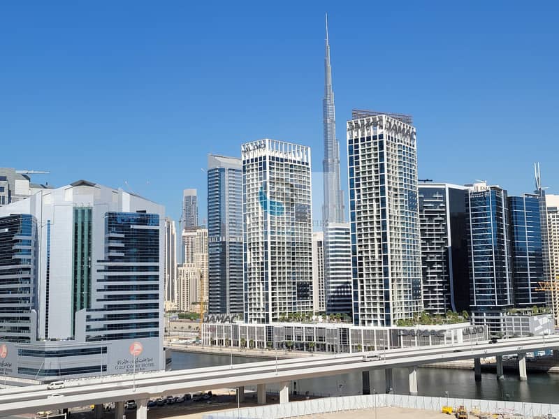 Spacious Studio With Amazing Canal & Burj Khalifa, Vacant in 2 Months, Safeer-2 Business Bay