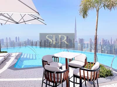 1 Bedroom Apartment for Rent in Business Bay, Dubai - High Floor | 1 Bed Type A  | Dubai Frame View