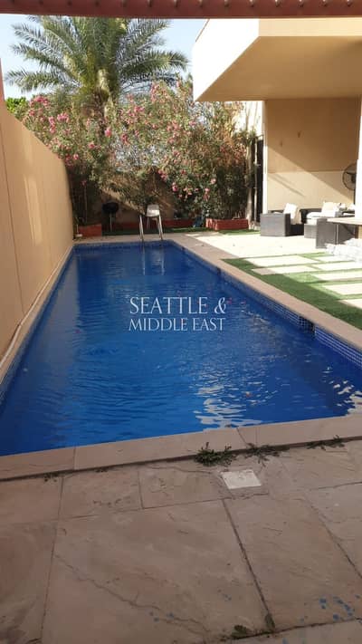 4 Bedroom Villa for Rent in Al Raha Gardens, Abu Dhabi - Private Pool | Corner | Single Row