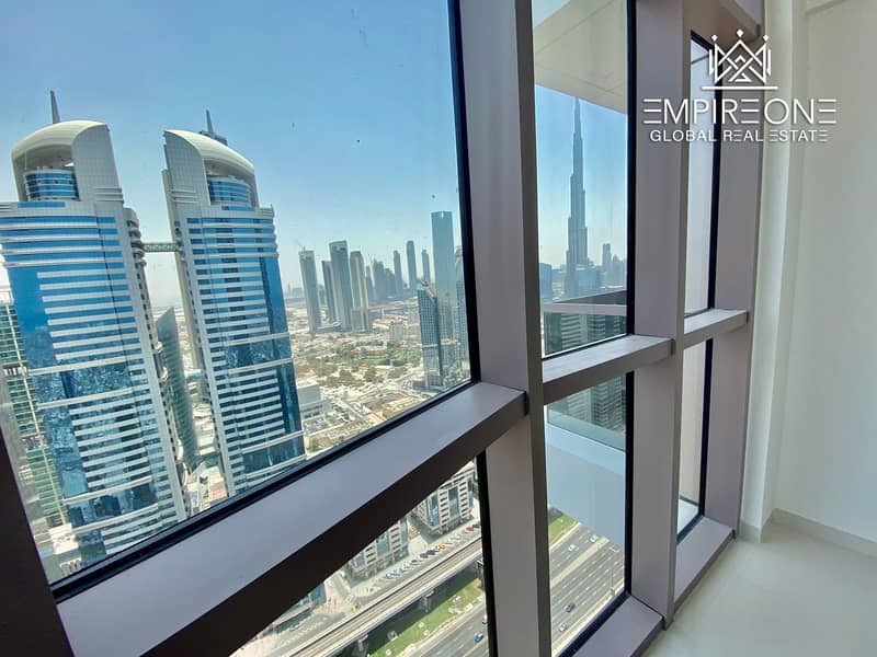 UFURNSIHED 1BHK | CHILLER FREE | 30 DAYS FREE | SHEIKH ZAYED | BURJ VIEW | VERY CLOSE TO METRO