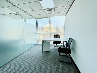 Office for Rent in Al Muroor, Abu Dhabi - Professionally Fitted Workspace w/ Pleasant Views