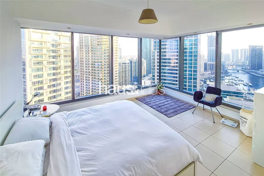 Largest layout | Furnished | Marina view | Balcony