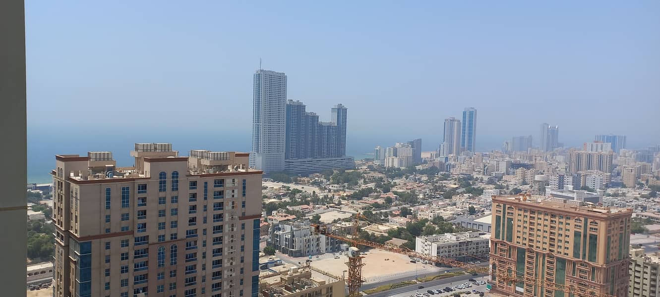 Spacious Partial Sea View Three Bed Room  Available For Sale Empty In Ajman One Towers With Parking