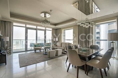 2 Bedroom Flat for Rent in Downtown Dubai, Dubai - Burj and Fountain View | Furnished | High Floor