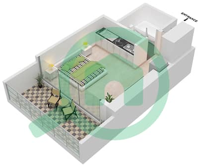 Dezire Residences - Studio Apartment Unit 505 Floor plan