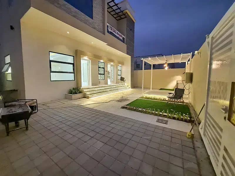 Without down payment and at an imaginary price for sale, a modern villa near the mosque, with a hotel design and personal construction, Super Deluxe,