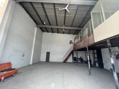 Warehouse for Rent in Ajman Industrial, Ajman - Warehouse With Mezzanine  | Power 20KW  |  1 Office  | Ajman Industrial 1